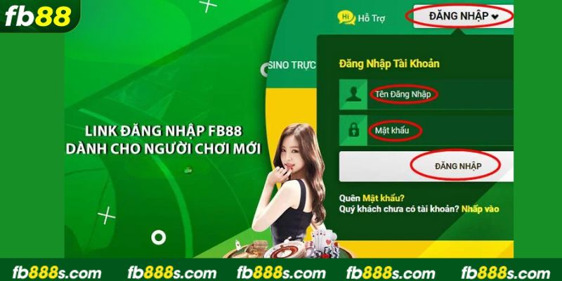 Cập nhật nhanh link đăng nhập FB88